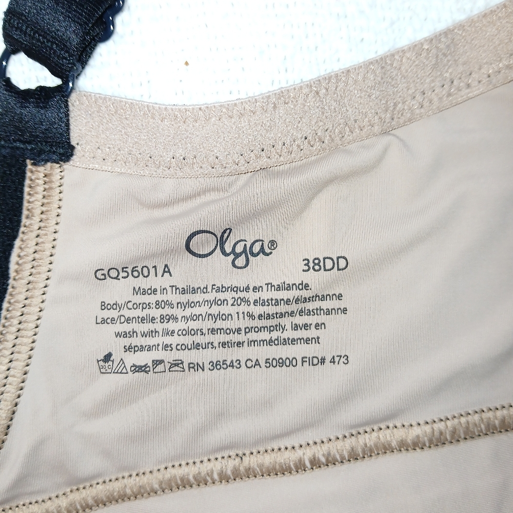 NWOT Sz.38DD Womens Olga Lace Escape Wire Free Bra - Picture 7 of 7
